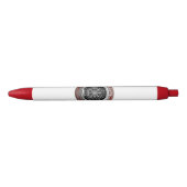 Stylo Noir [610] Vegvisir - Viking Silver Magic Runic Compass (Devant)