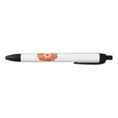 Stylo noir à fleurs pointillées (Bas)