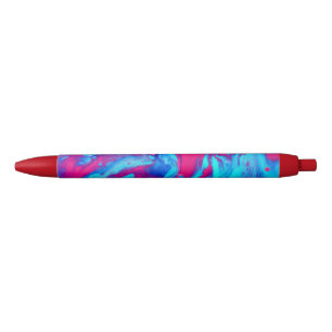 Stylo Noir À l'intérieur d'une lampe de lave