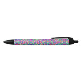 Stylo Noir A pen with a black tip and clip (Haut)