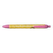 Stylo Noir abeille et nid d'abeille (Dos)