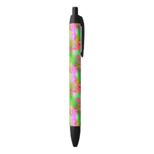 Stylo Noir Abrégé sur lumière du soleil peint jaune, rose