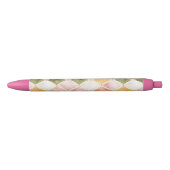 Stylo Noir Abricot Orange Vert Jaune Rosé (Devant)