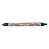 Stylo Noir Abstract design of poinsettia and Christmas roses (Devant)