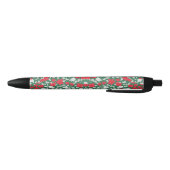 Stylo Noir Abstract design of poinsettia and Christmas roses (Bas)