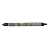 Stylo Noir Abstract Olive Sage Green Gray Fractal Art Fantasy (Devant)