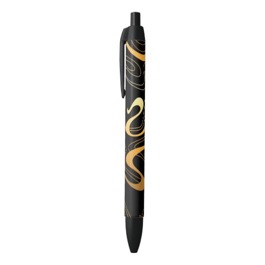 Stylo Noir Abstrait coloré (Haut (Vertical))