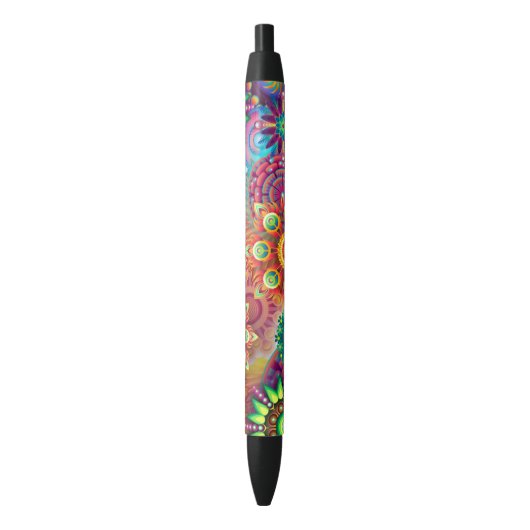 Stylo Noir Abstrait dynamique (devant Vertical)