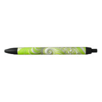 Abstrait Moderne Lime Green Spiral Fractal