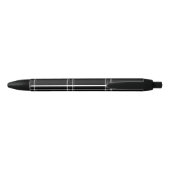 Stylo Noir Abstrait noir et blanc (Dos)