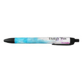 Stylo Noir Abstrait pastel bleu vert eau de mer bl (Bas)