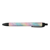 Stylo Noir Abstrait Pastel Parties scintillant Motif sans cou (Bas)