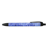 Stylo Noir Abstraite de soie bleue (Haut)