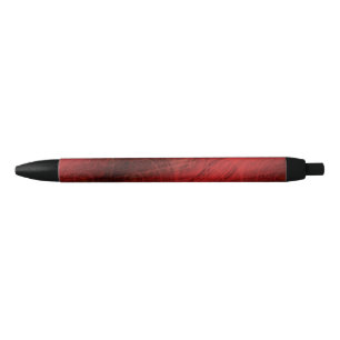 Stylo Noir Acceptation Médaillons de méditation rouge