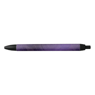 Stylo Noir Acceptation Médaillons de méditation violette