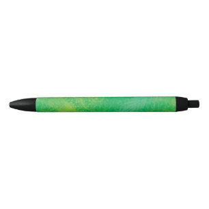 Stylo Noir Acceptation Médaillons de saumons jaunes bleus