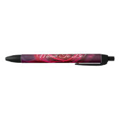 Stylo Noir accueil mariage rose rouge (Bas)