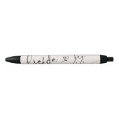 Stylo Noir Acte de déclaration de partenariat enregistré (Devant)