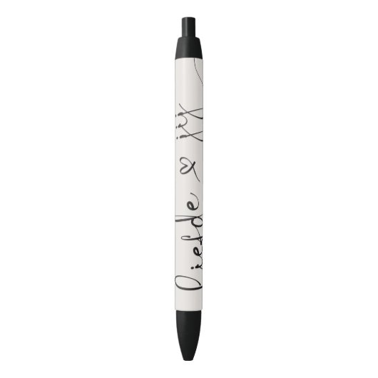 Stylo Noir Acte de déclaration de partenariat enregistré (devant Vertical)