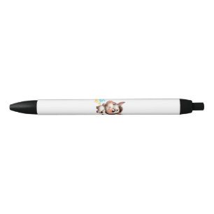Stylo Noir Adorable âne pour Noël 2024 - Cadeau parfait