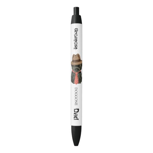 Stylo Noir Affenpinscher Papa (devant Vertical)