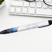 Stylo Noir Agate Galaxy Celestial Stars Salon