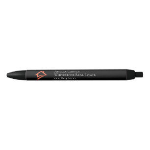 Stylo Noir Agent Immobilier Noir Élégant et Unique