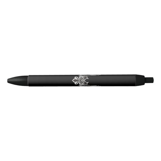 Stylo Noir Aigle à deux têtes (Devant)