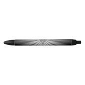 Stylo Noir Aigle gris à deux têtes (Devant)