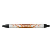 Stylo Noir Aile papillon monarque (Devant)