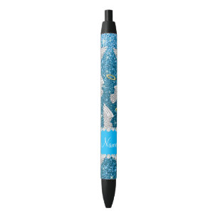 Stylo Noir Ailes nommées faites sur commande d'ange de