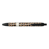 Stylo Noir Ajouter le nom du propriétaire ou du chat, Tabby C (Dos)