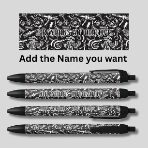 Stylo Noir Ajouter le nom, pièces de voiture automobile, soci