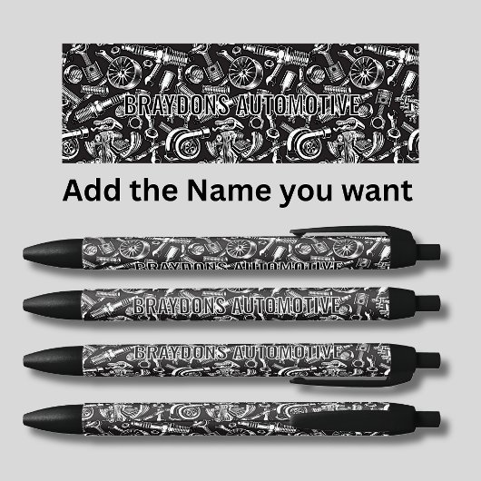 Stylo Noir Ajouter le nom, pièces de voiture automobile, soci