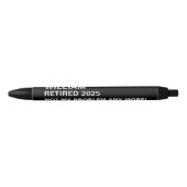 Stylo Noir Ajouter Un Nom, Ajouter Une Année, Ajouter Votre M (Devant)