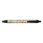 Stylo Noir Ajouter un nom, Colibris aux fleurs d'or (Dos)