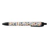 Stylo Noir Ajouter un nom, nager poisson tropical (Bas)