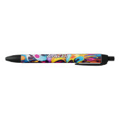 Stylo Noir Ajouter un nom, un message, sur le Motif Graffiti (Bas)