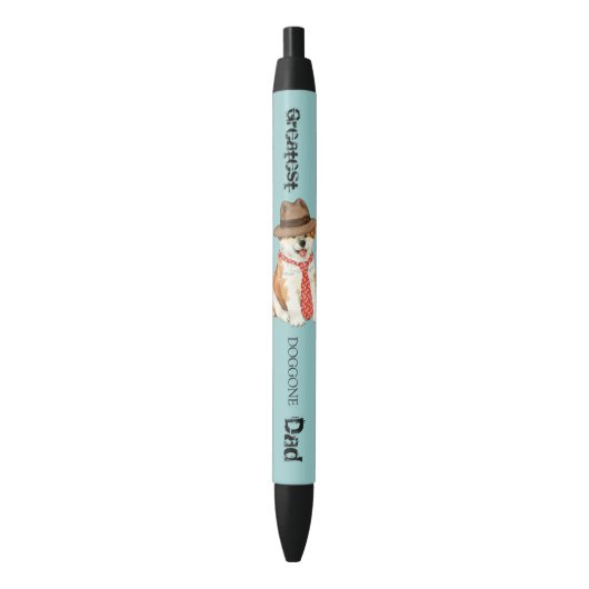 Stylo Noir Akita Papa (devant Vertical)