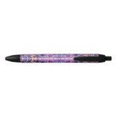 Stylo Noir Alien Purple Psychedélique Kaleidoscopique Mandala (Dos)
