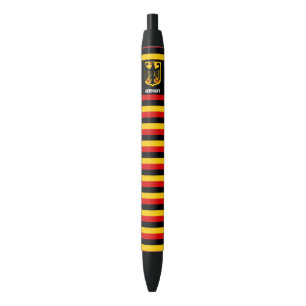 Stylo Noir Allemagne Drapeau mignon Patriotique