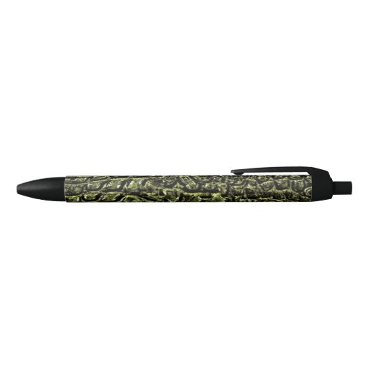 Stylo Noir "Alligator" Pen (Haut)
