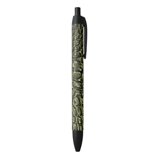 Stylo Noir "Alligator" Pen (Bas (Vertical))