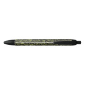 Stylo Noir "Alligator" Pen (Dos)
