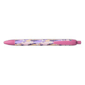 Stylo Noir Alpacas feuillu couleur pastel motif (Dos)