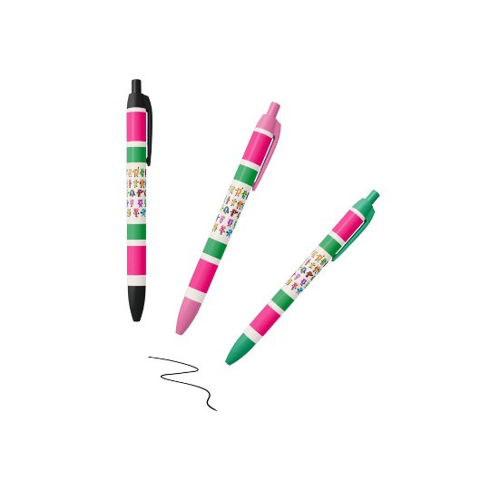 Stylo Noir alphabet ABC