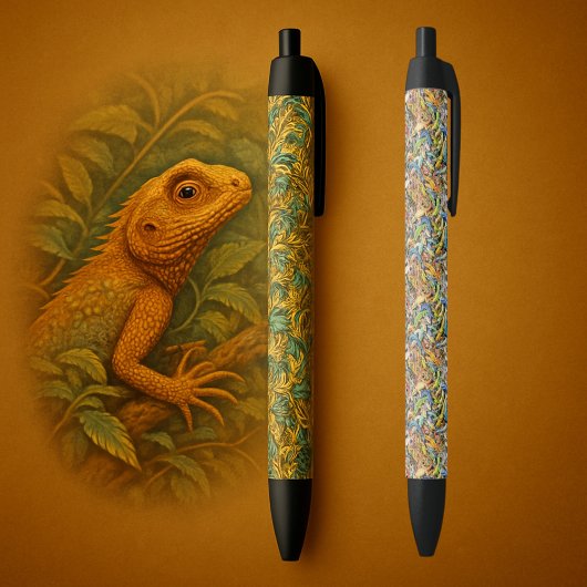 Stylo Noir amas de lézard de forêt