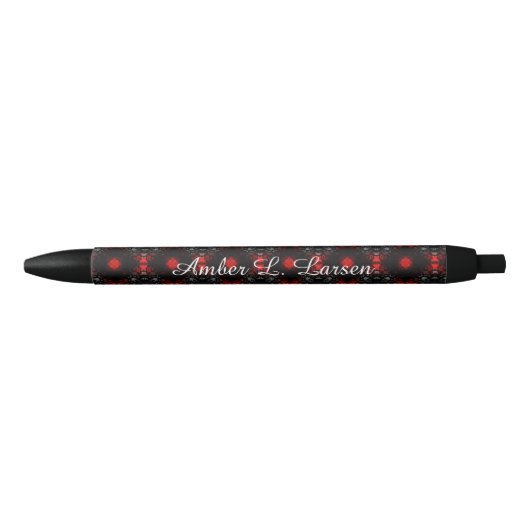 Stylo Noir Amber L. Larsen Pen (Devant)