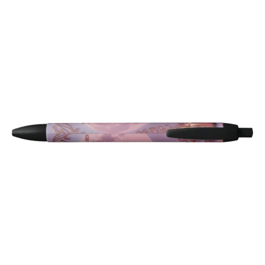 Stylo Noir Améthyste rose (Dos)