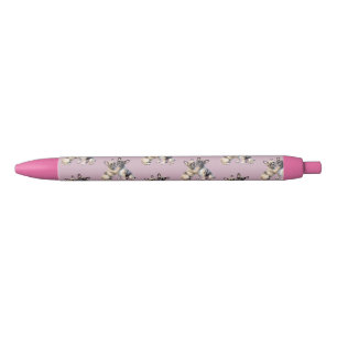 Stylo Noir Amour de Bouledogue Français French Bulldog